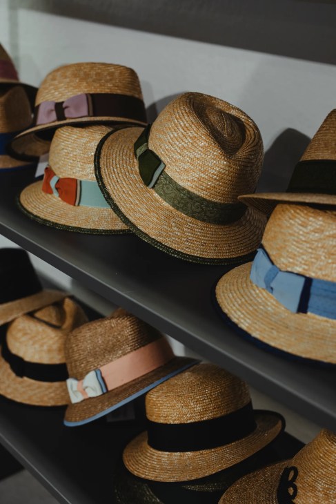 Handmade straw hats by Bittner, a hatmaker based in Bad Ischl