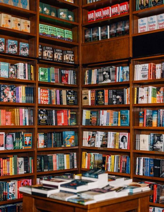 An interior shot of Books & Books.