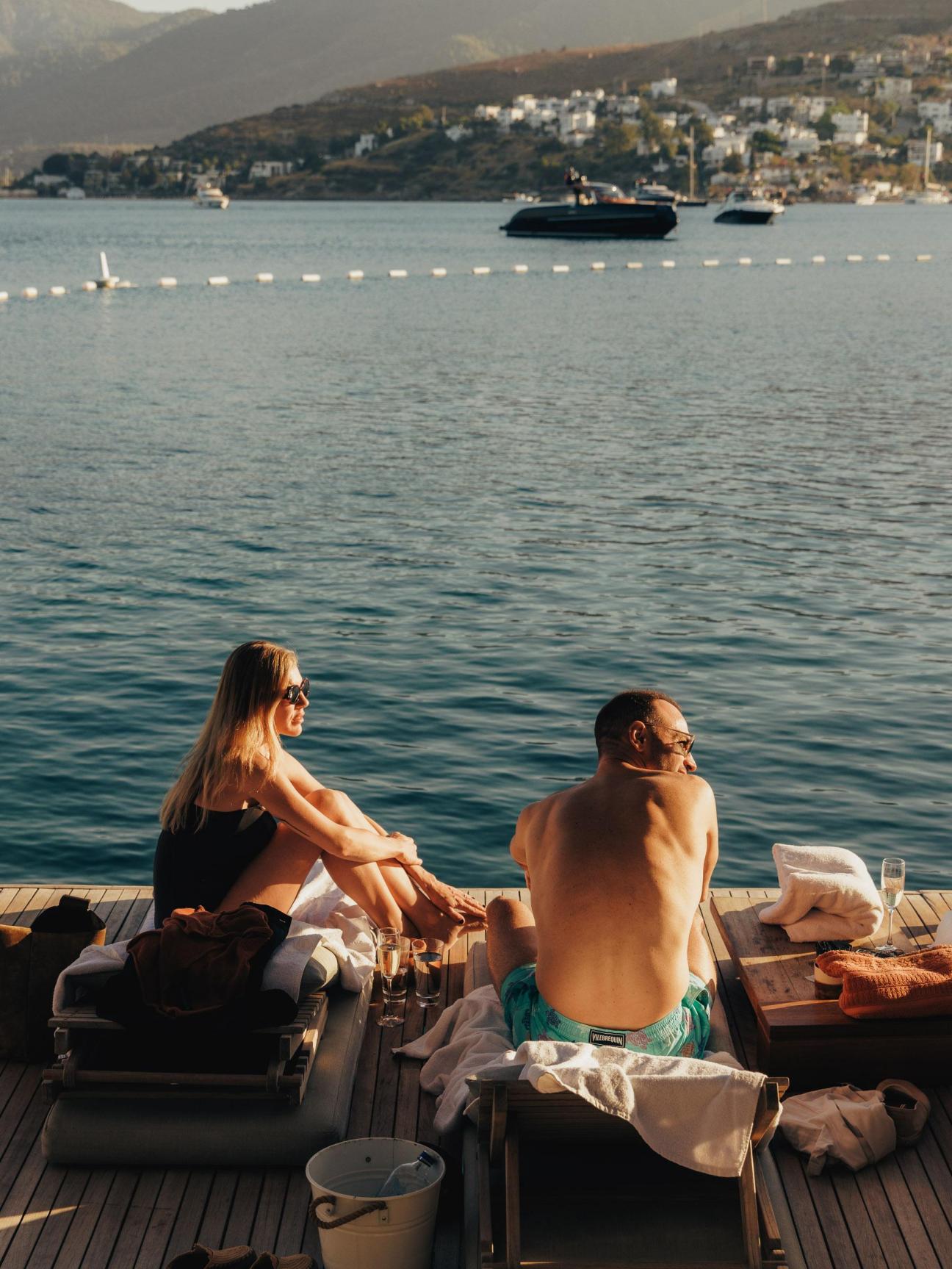 Guests soaking up the sun