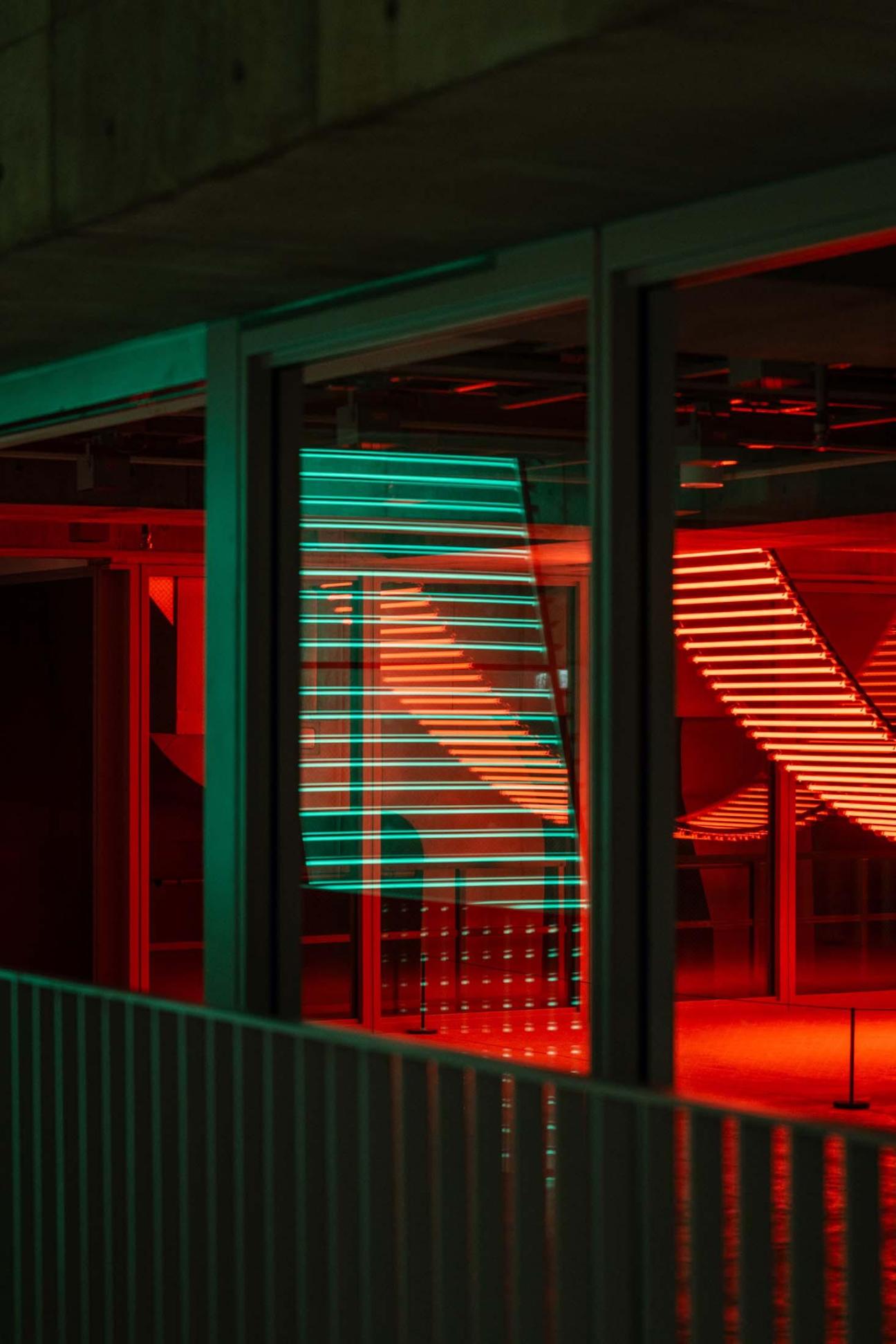Art installation at night