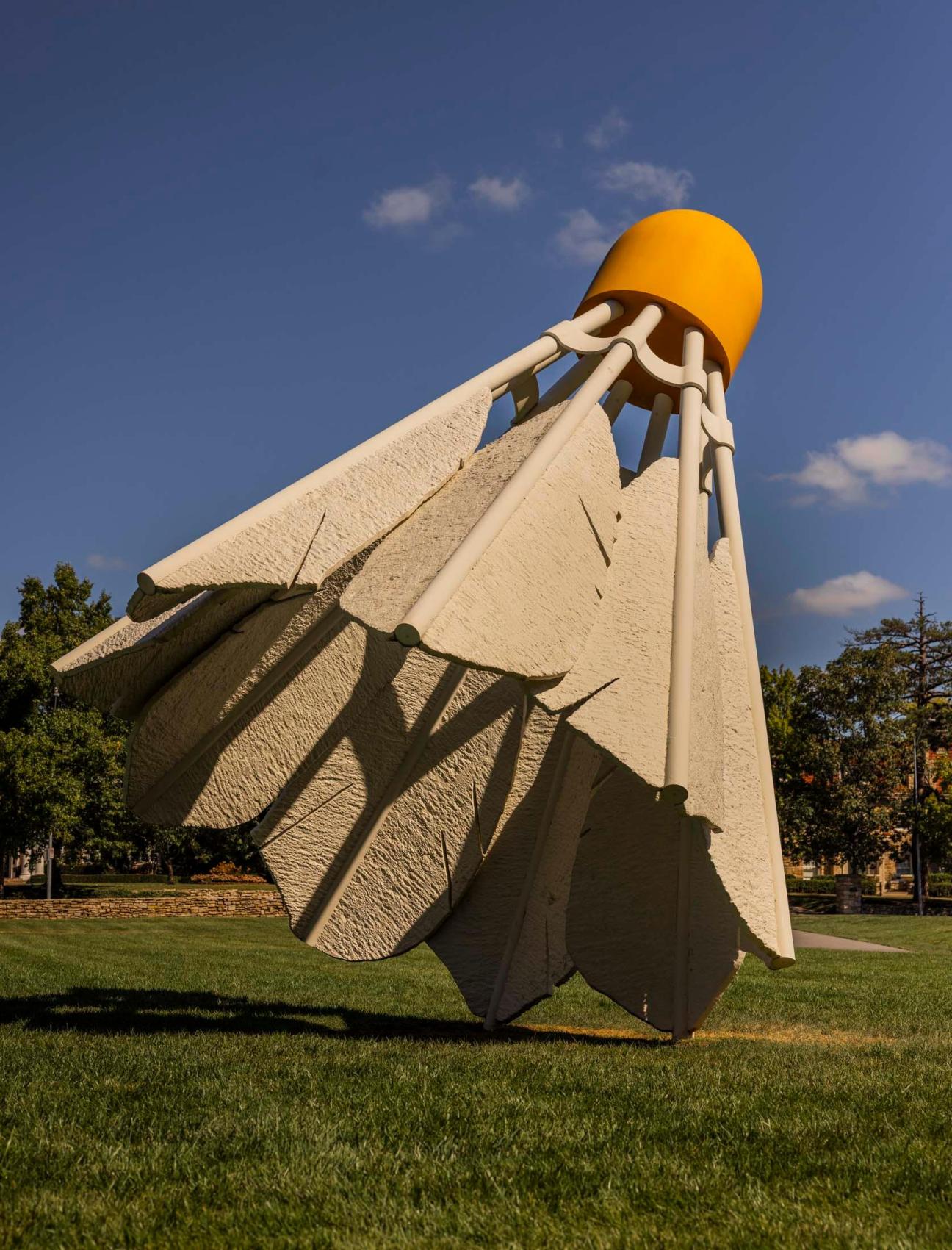 Badminton ball sculpture