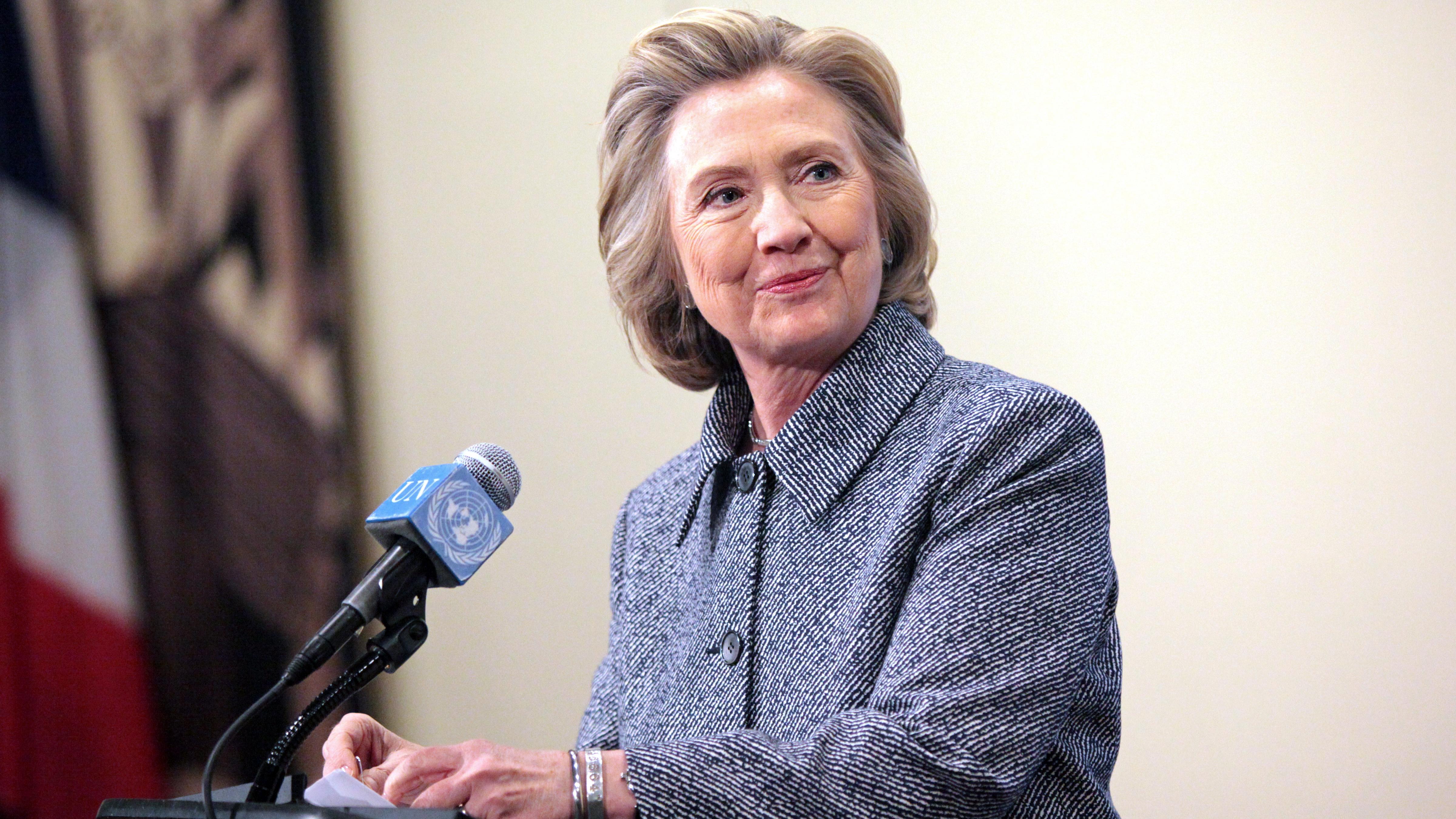Hillary Clinton versus no one