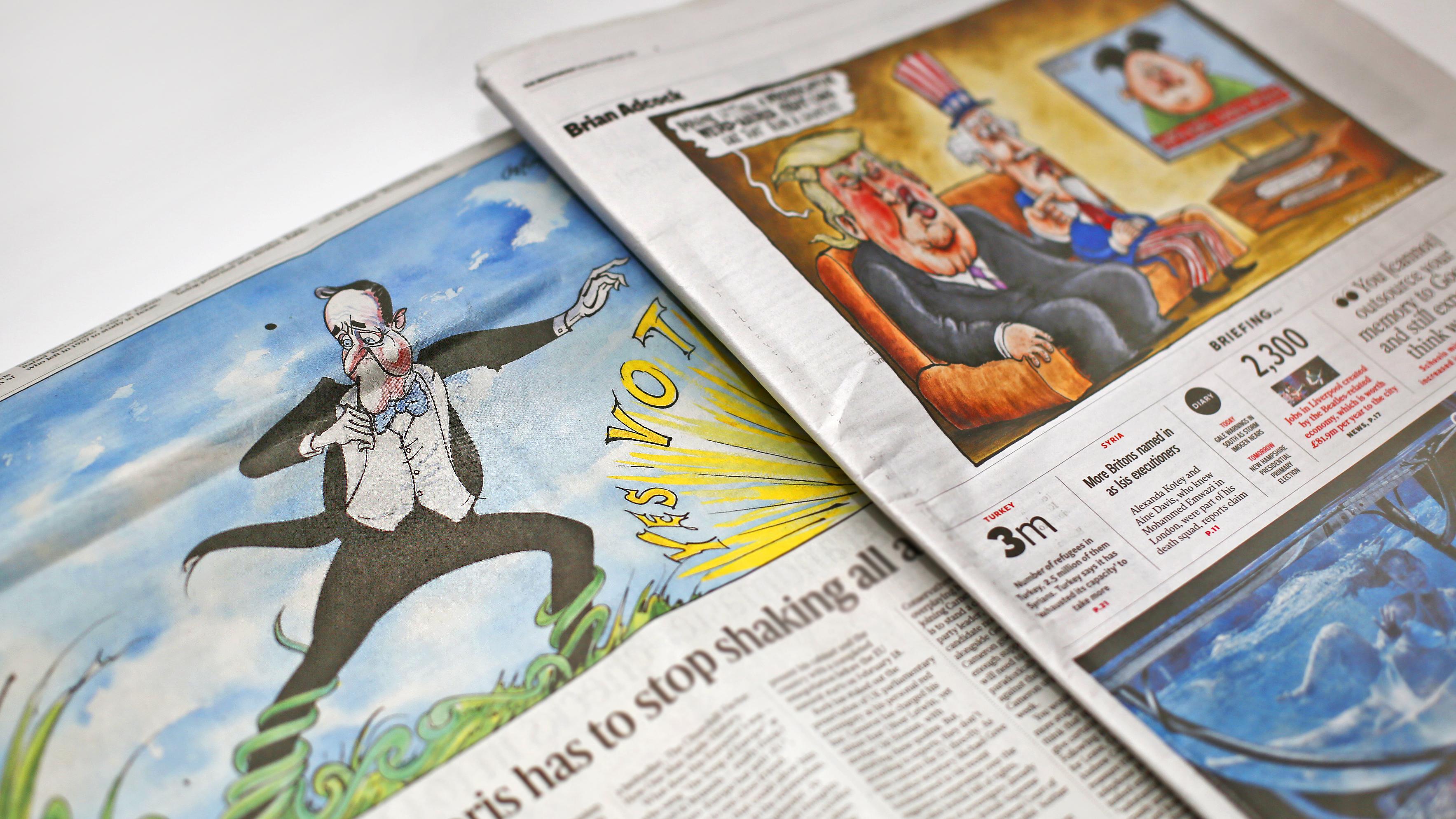 How do you draw the news?