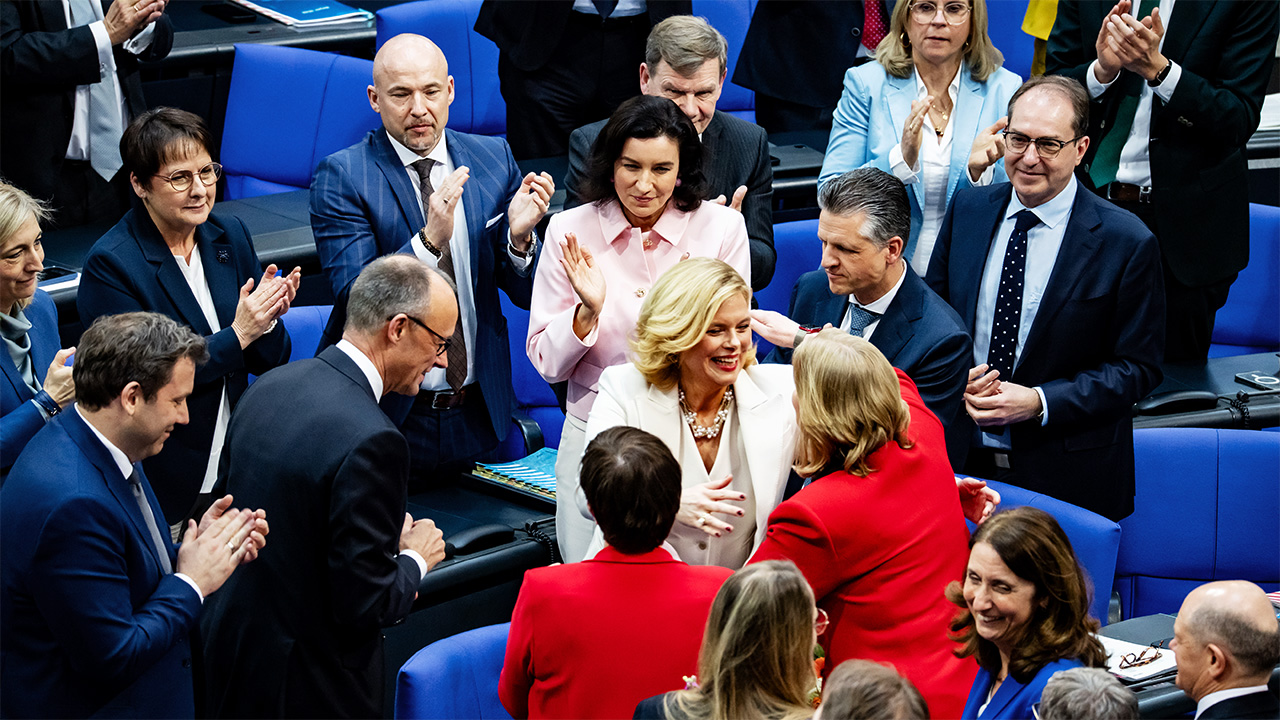 The first session of Germany's Bundestag in March 2025.
