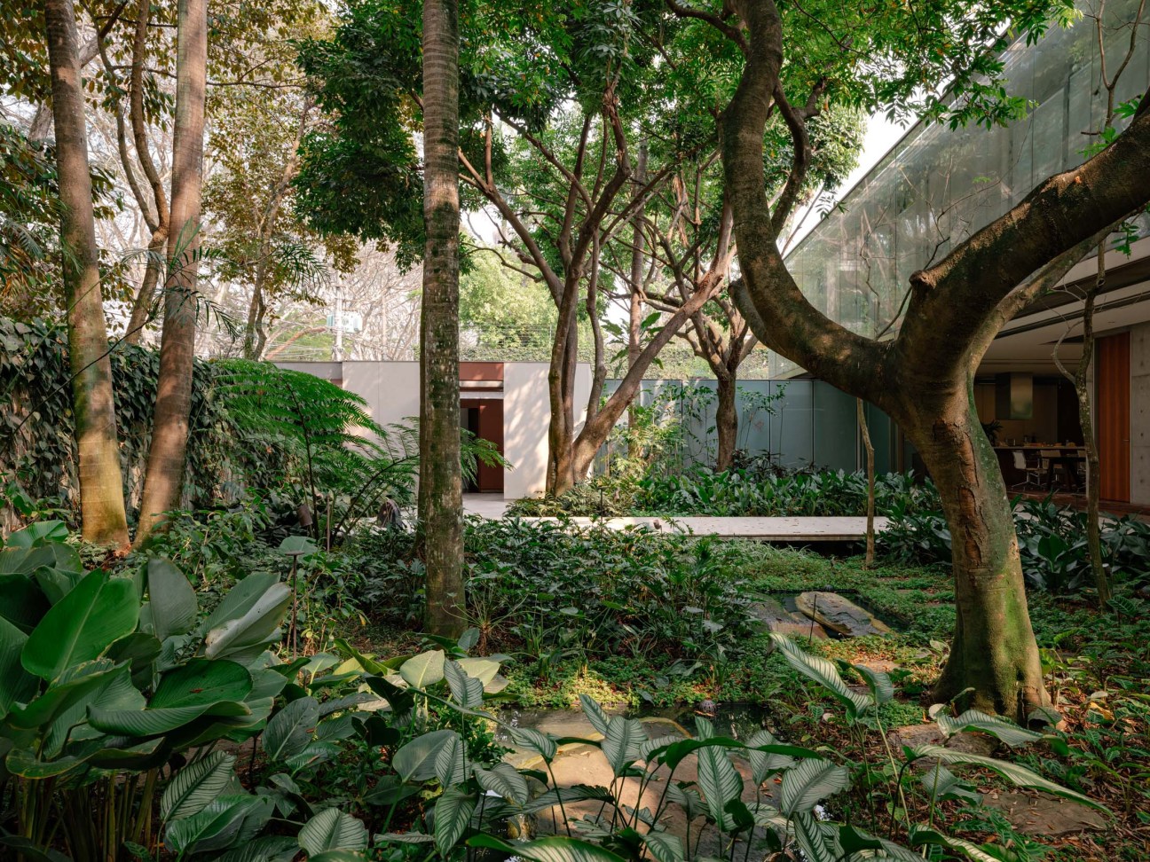 An inviting entrance of a home