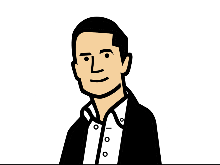 James Chambers illustrated headshot