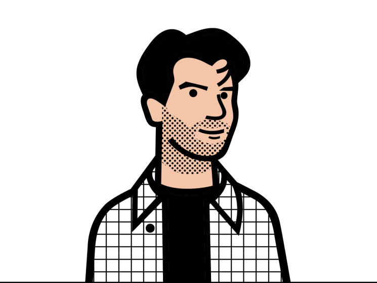 Nic Monisse illustrated headshot