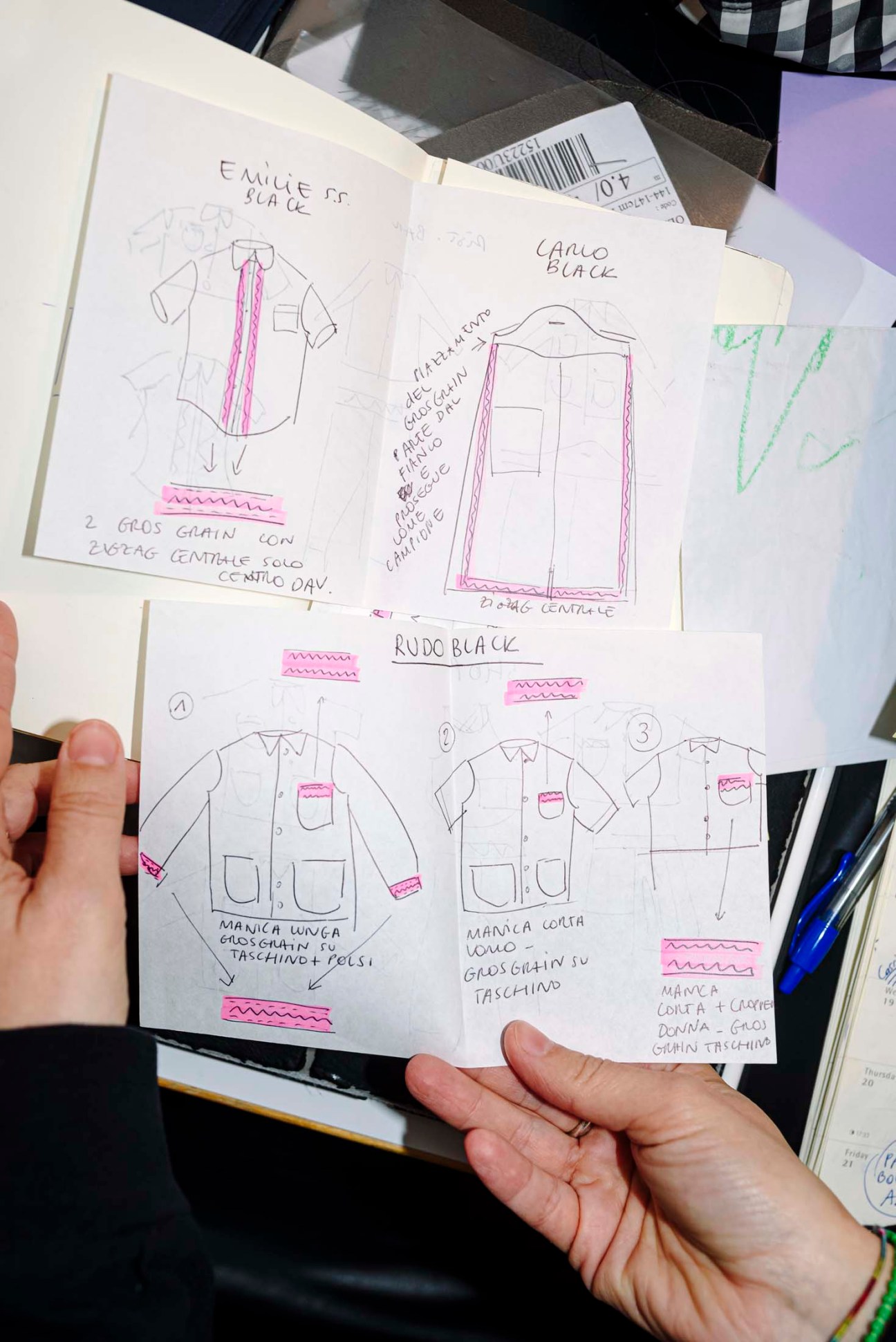 Sketches of clothes