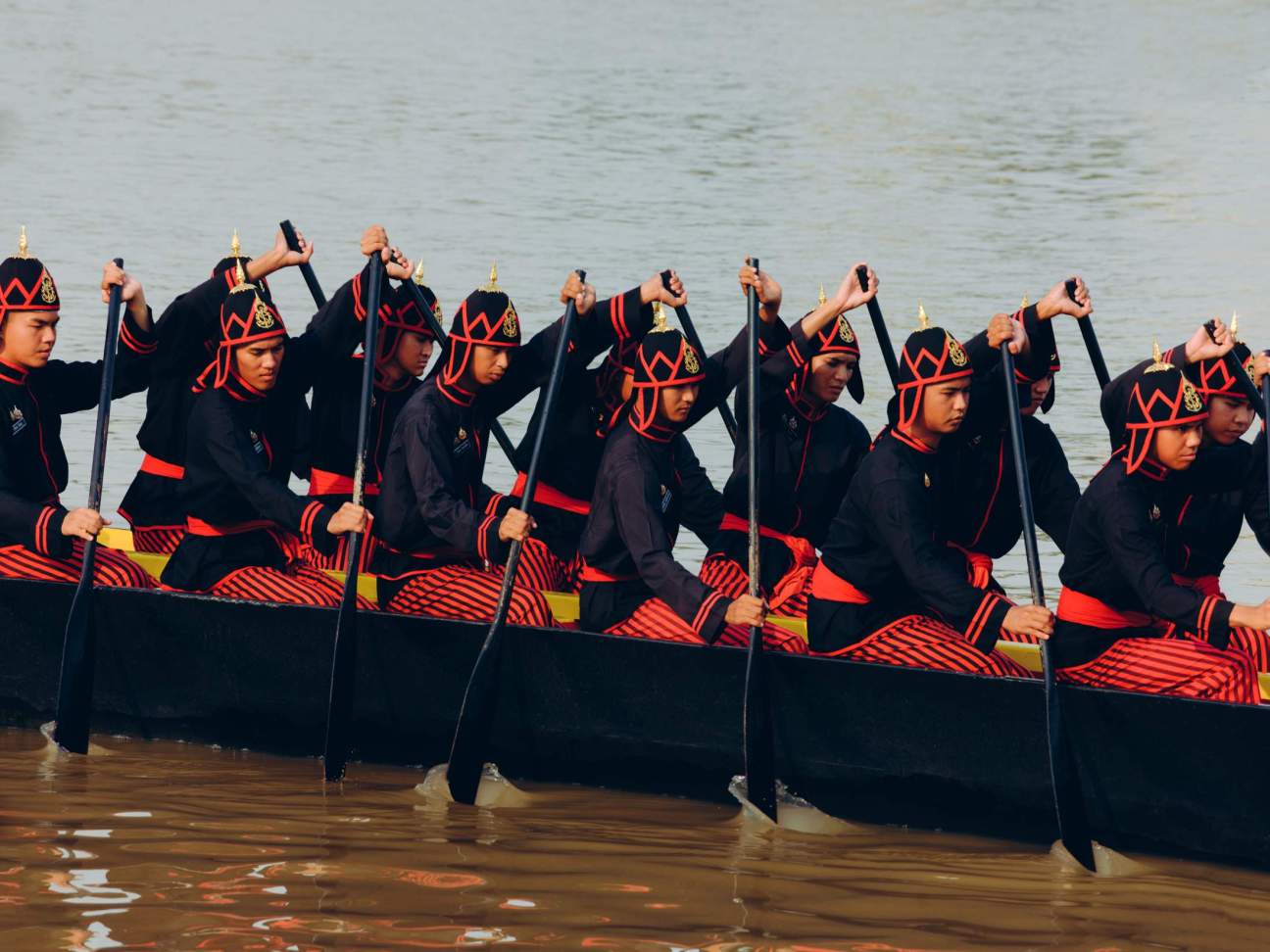 Oarsmen of the Royal Thai Navy