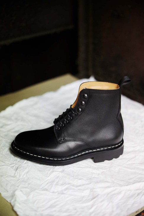 Heschung’s signature Norwegian welting on its gingko boot