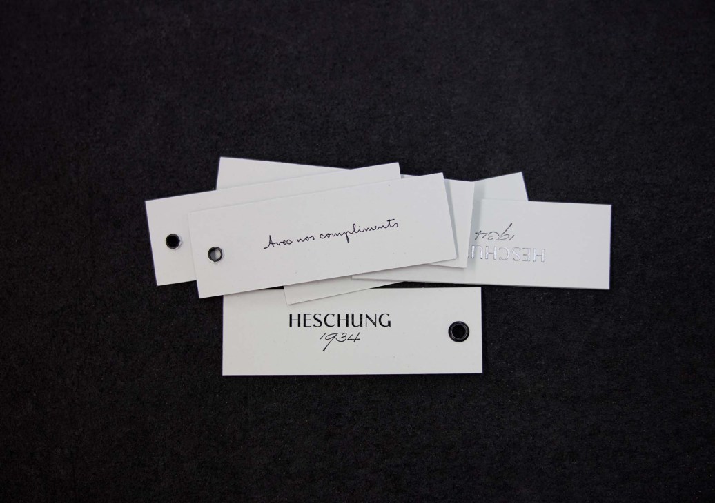 Labels at Heschung’s Alsatian HQ