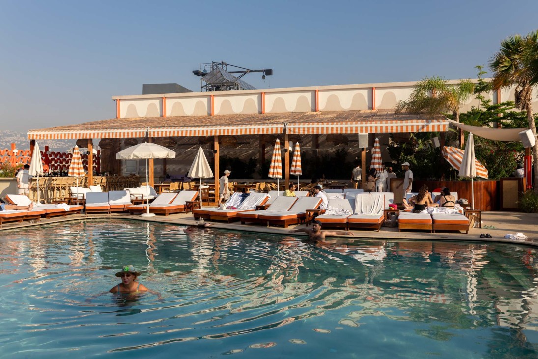 Poolside at Beirut’s Parasol beach club