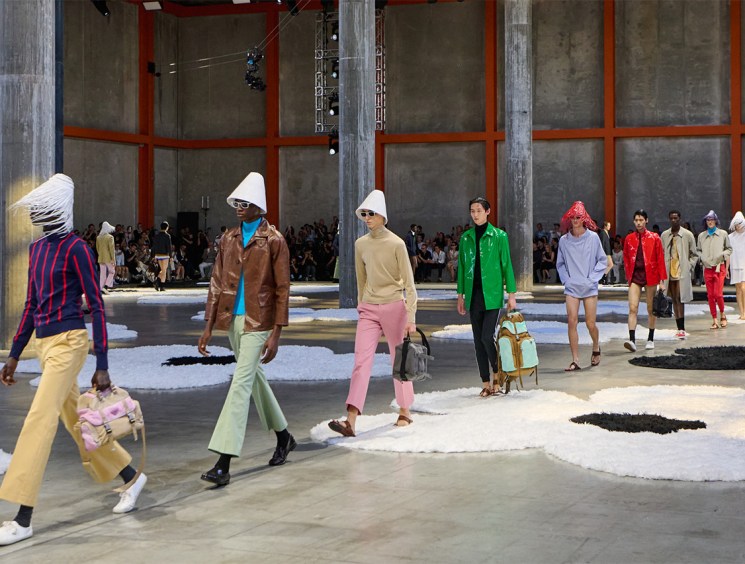 The architects behind Prada’s most memorable fashion week show sets on how they build delight and awe into a runway