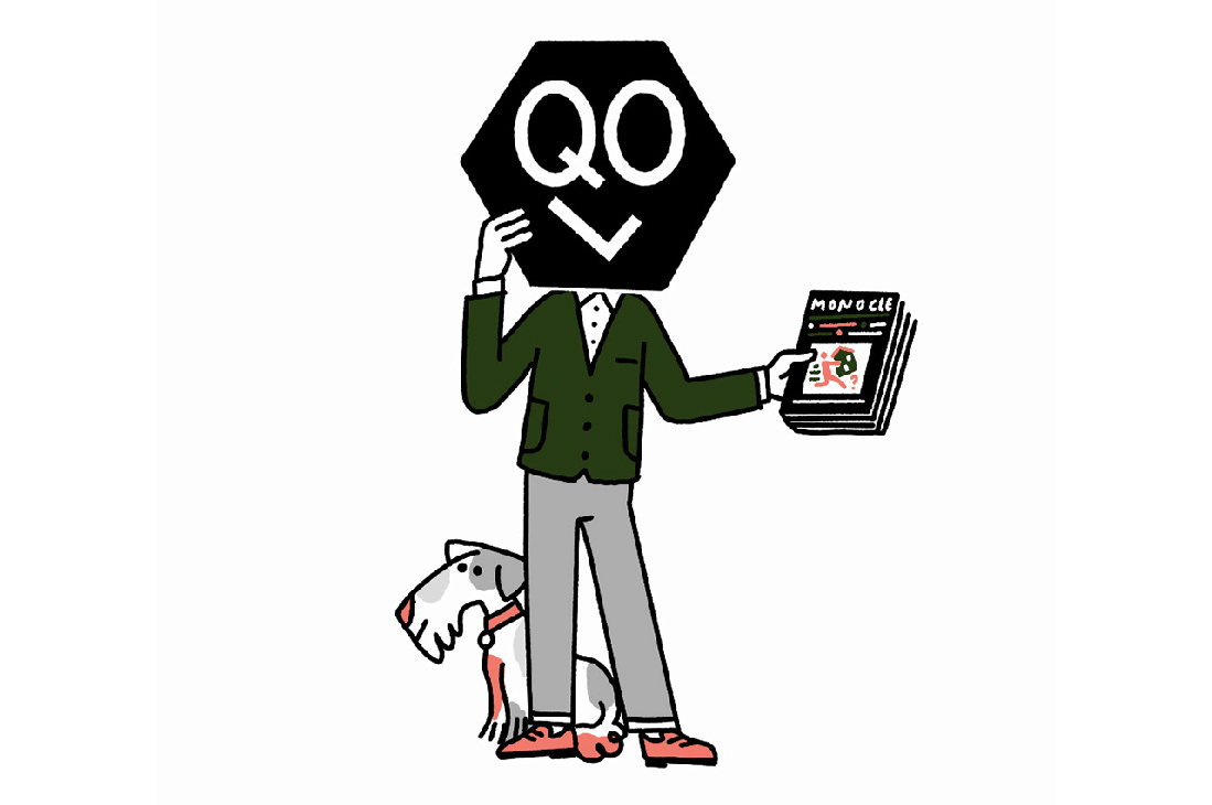Animation of Andrew Tuck with the Quality of Life logo in front of his face