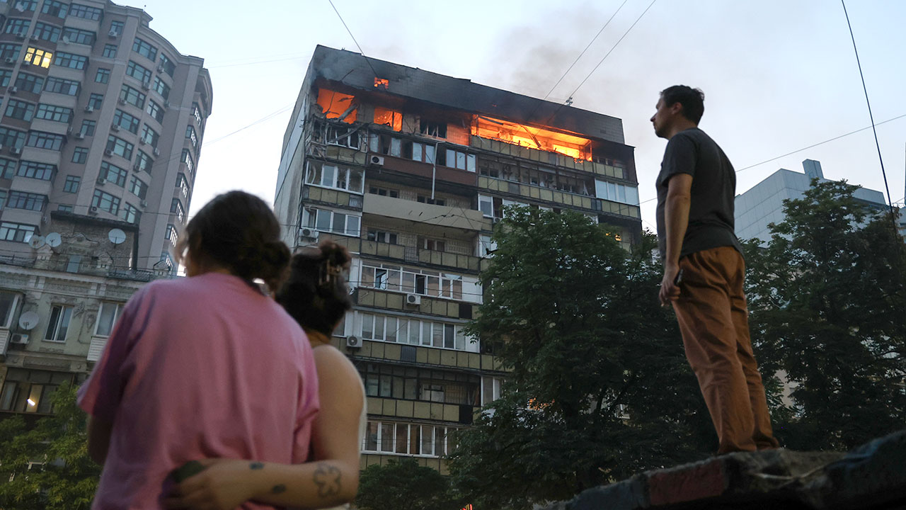 Ukraine suffers another record barrage of Russian drone-and-missile strikes overnight 