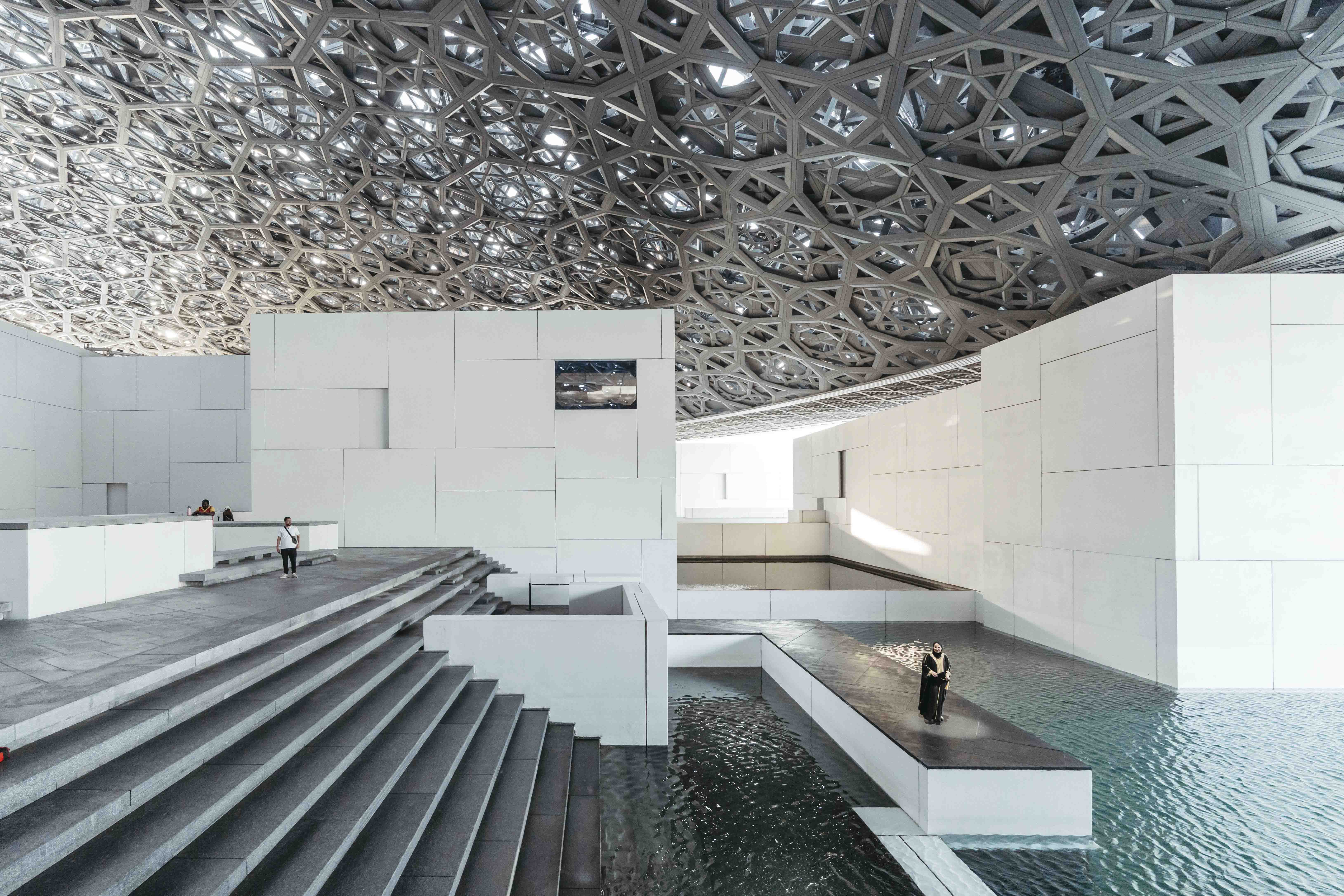 Interior of Louvre Abu Dhabi