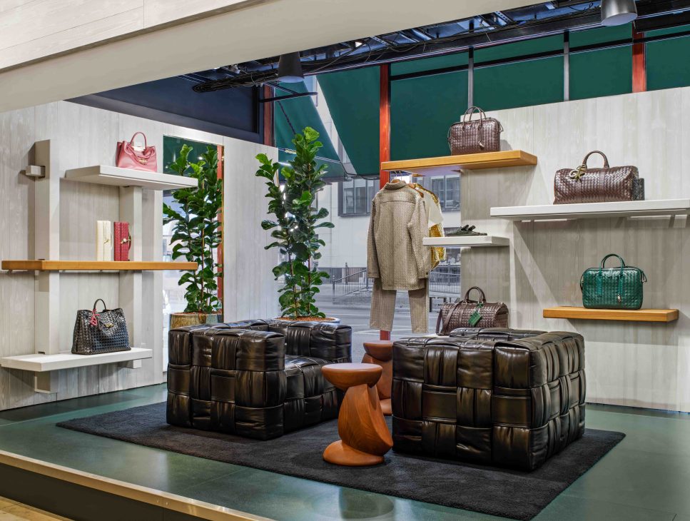 Bottega Veneta Harrods Pop up, interior
