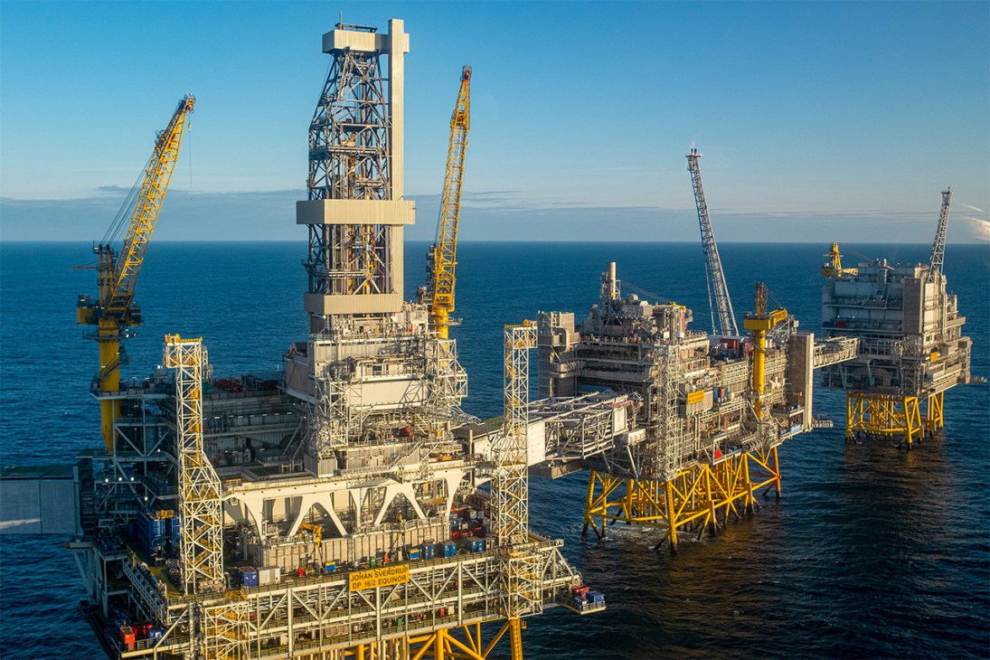 Rigged: The Equinor ASA offshore oil drilling platform in the North Sea
