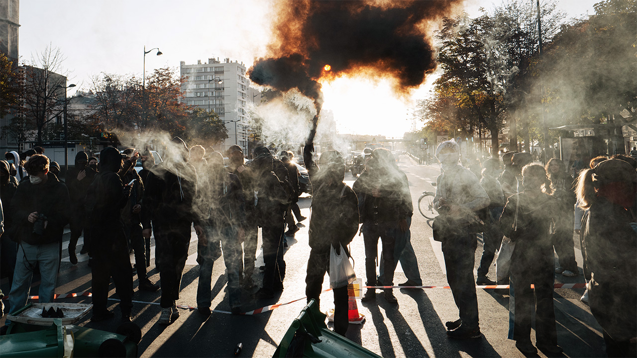 Protests erupt in France as political pressure mounts on Emmanuel Macron 