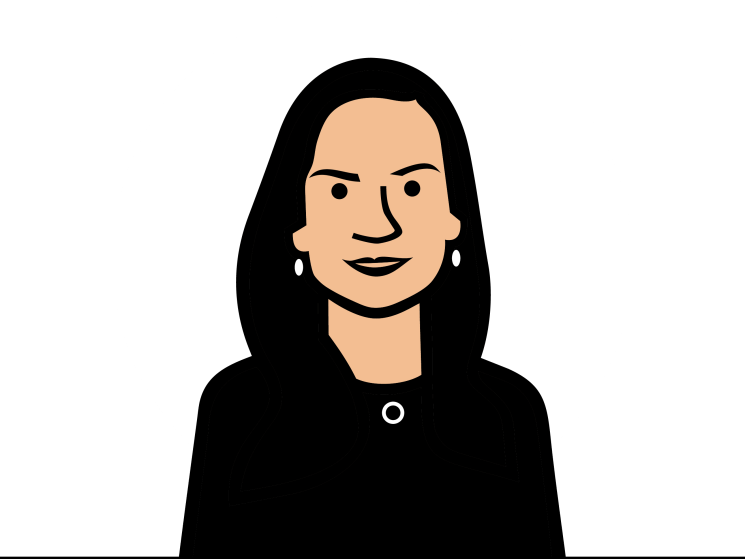 An illustrated headshot of Gorana Grgic