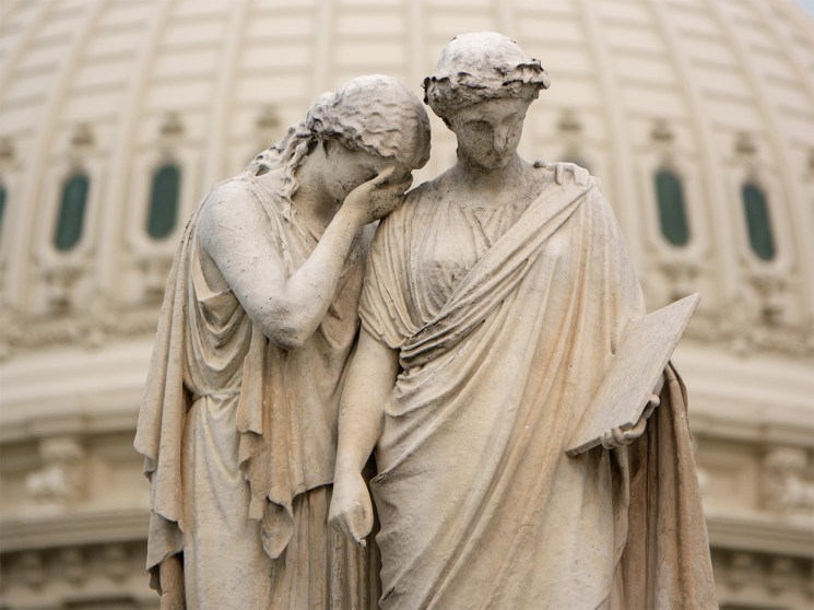 Classical statues