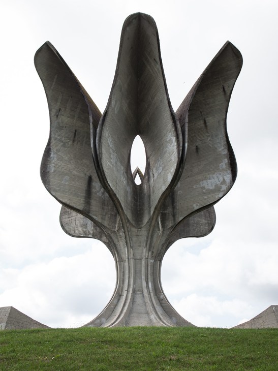 The Flower Monument in
Jasenovac, Croatia