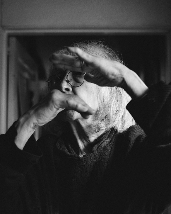 Rose Wylie at home