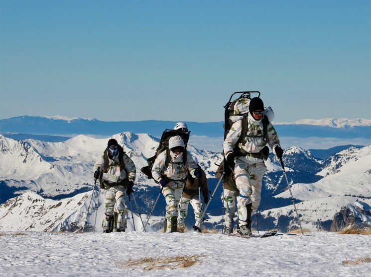 Elite military training school in Chamonix