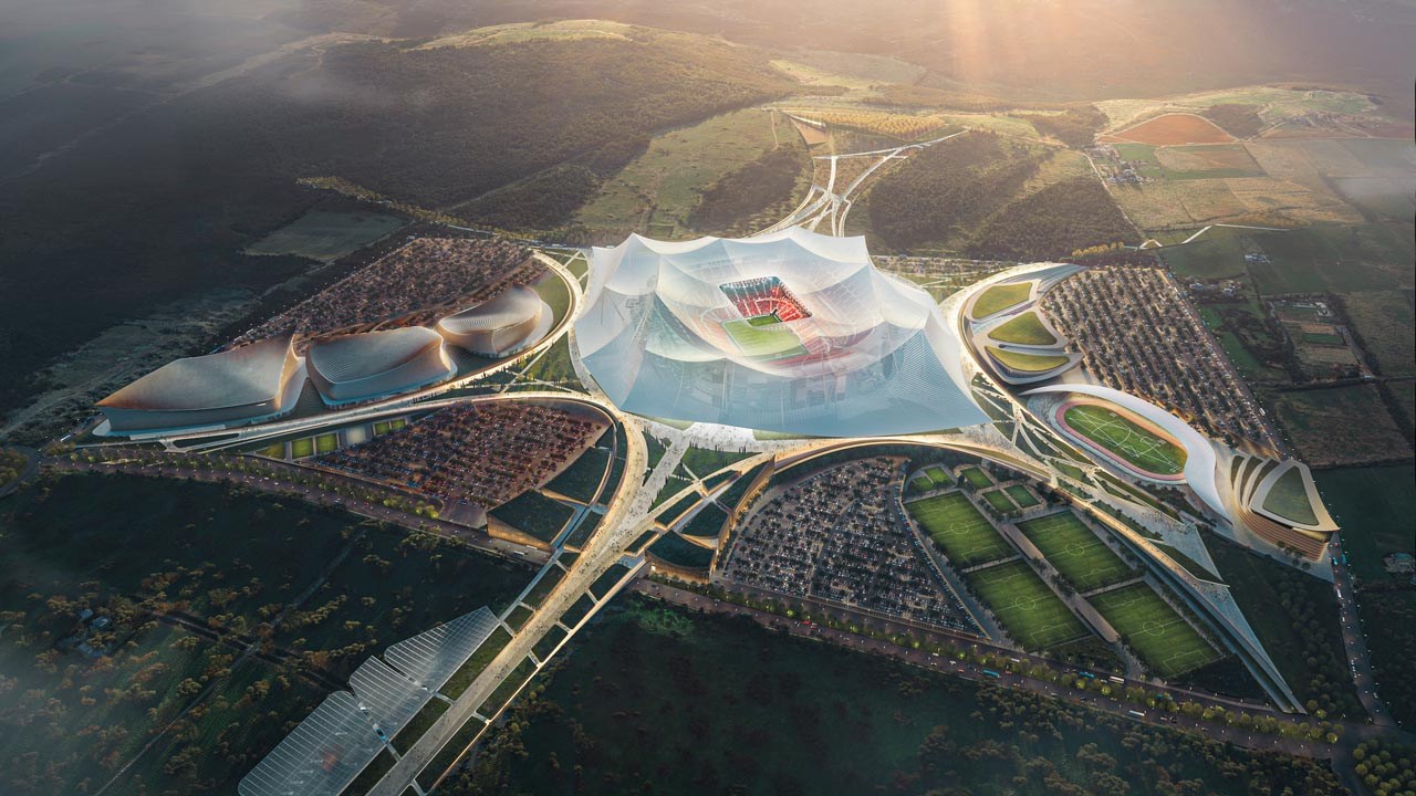 GRAND STADE HASSAN II, bird’s eye view