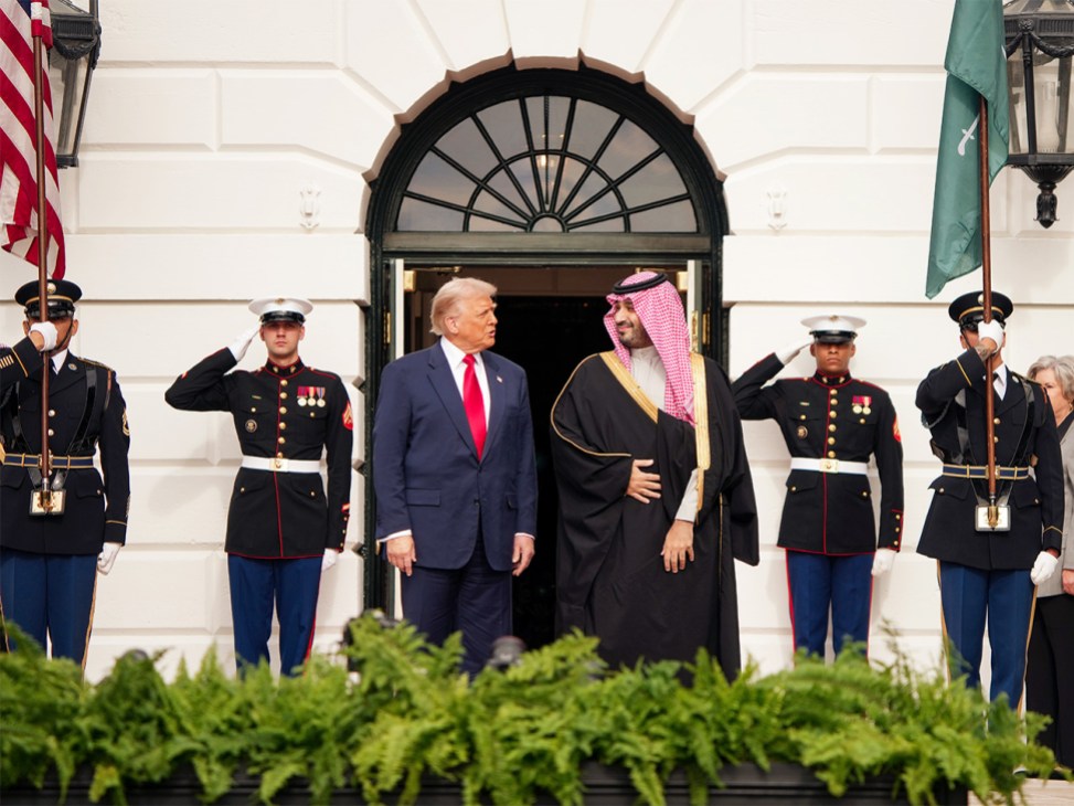 Trump and Mohammed bin Salman at the White House