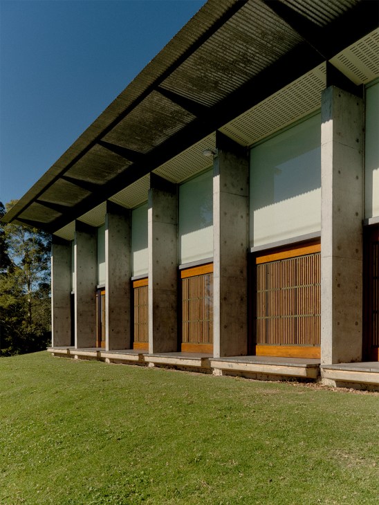 The pavilion by Glenn Murcutt at Bundanon art museum