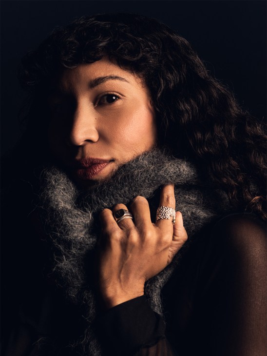 close up image of singer Charlotte Dos Santos