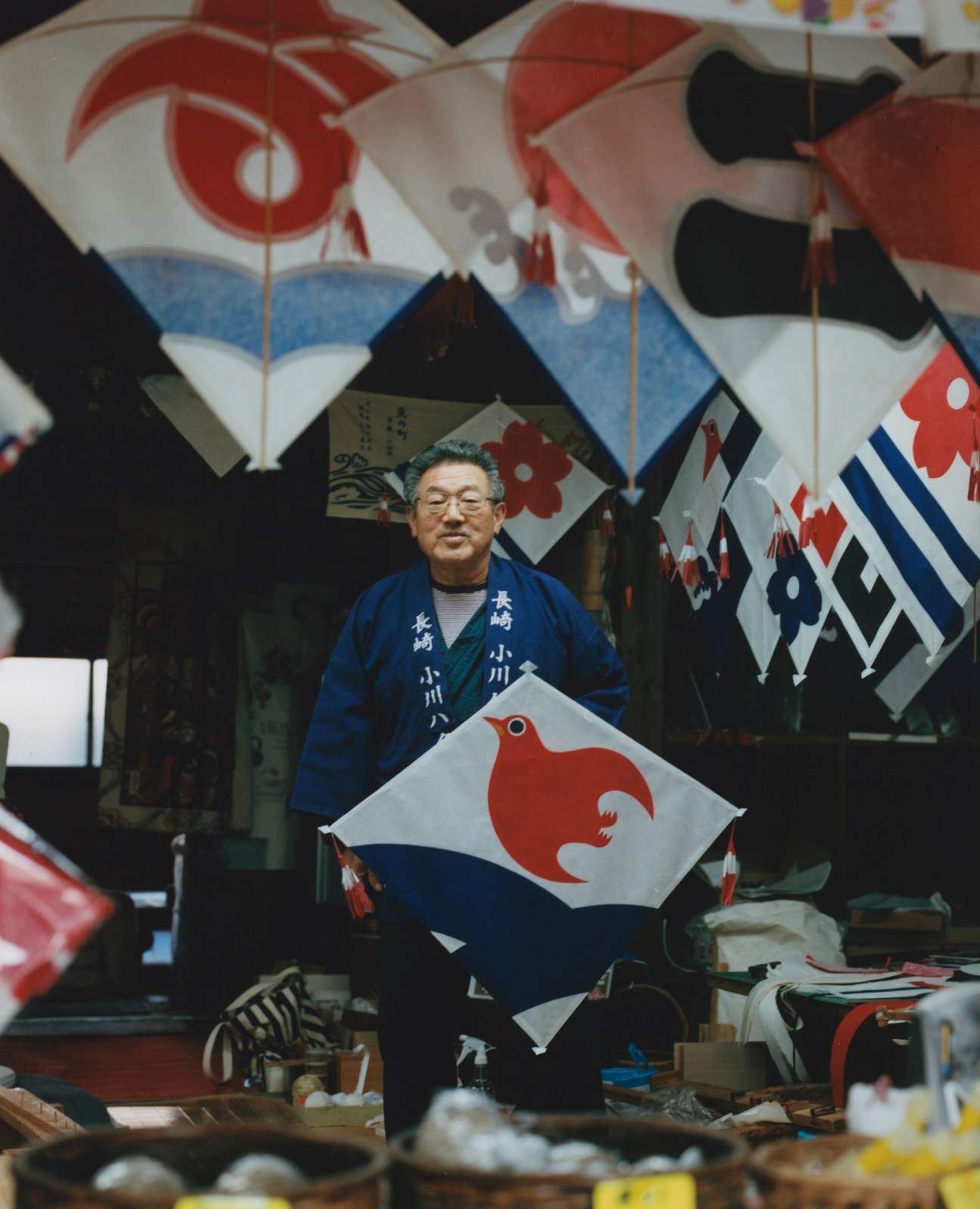 Third-generation kite-maker Akihiro Ogawa