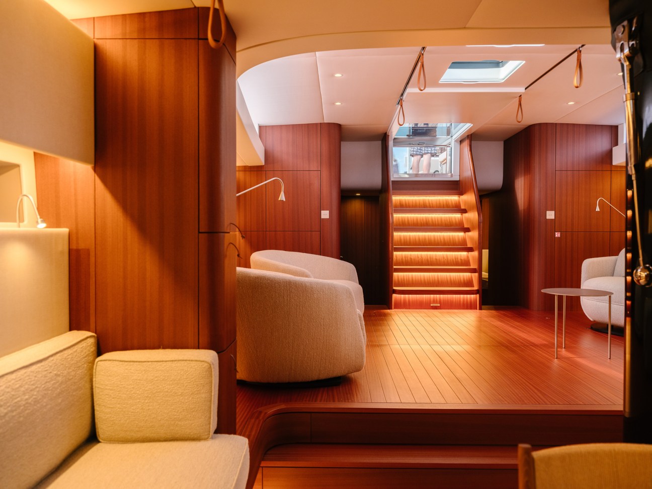 Generous salon space