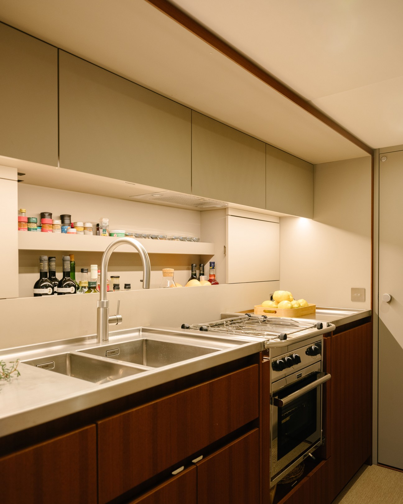 Spacious galley kitchen