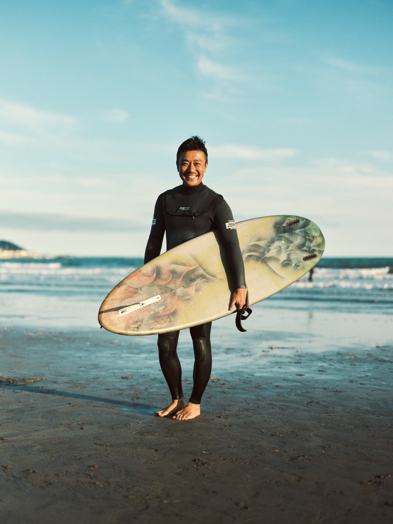 Surfing at Yuigahama Beach