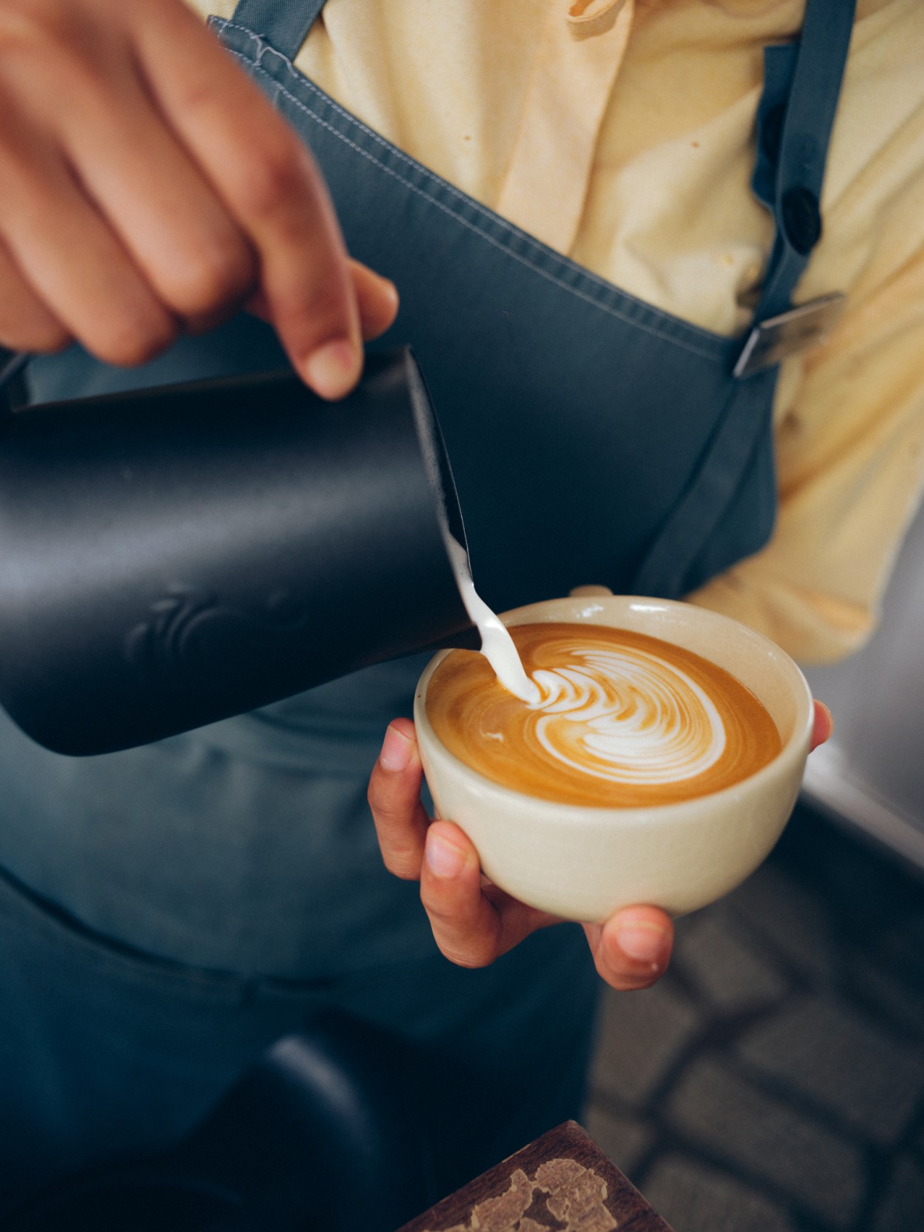 Coffee being served at Summer cafe