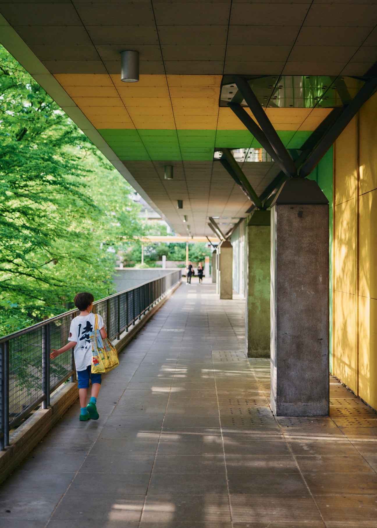 Pedestrian walkway in Olympiapark