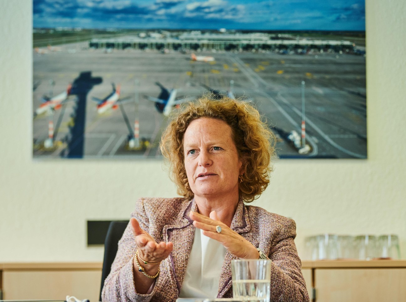 conversation at Berlin Brandenburg Airport