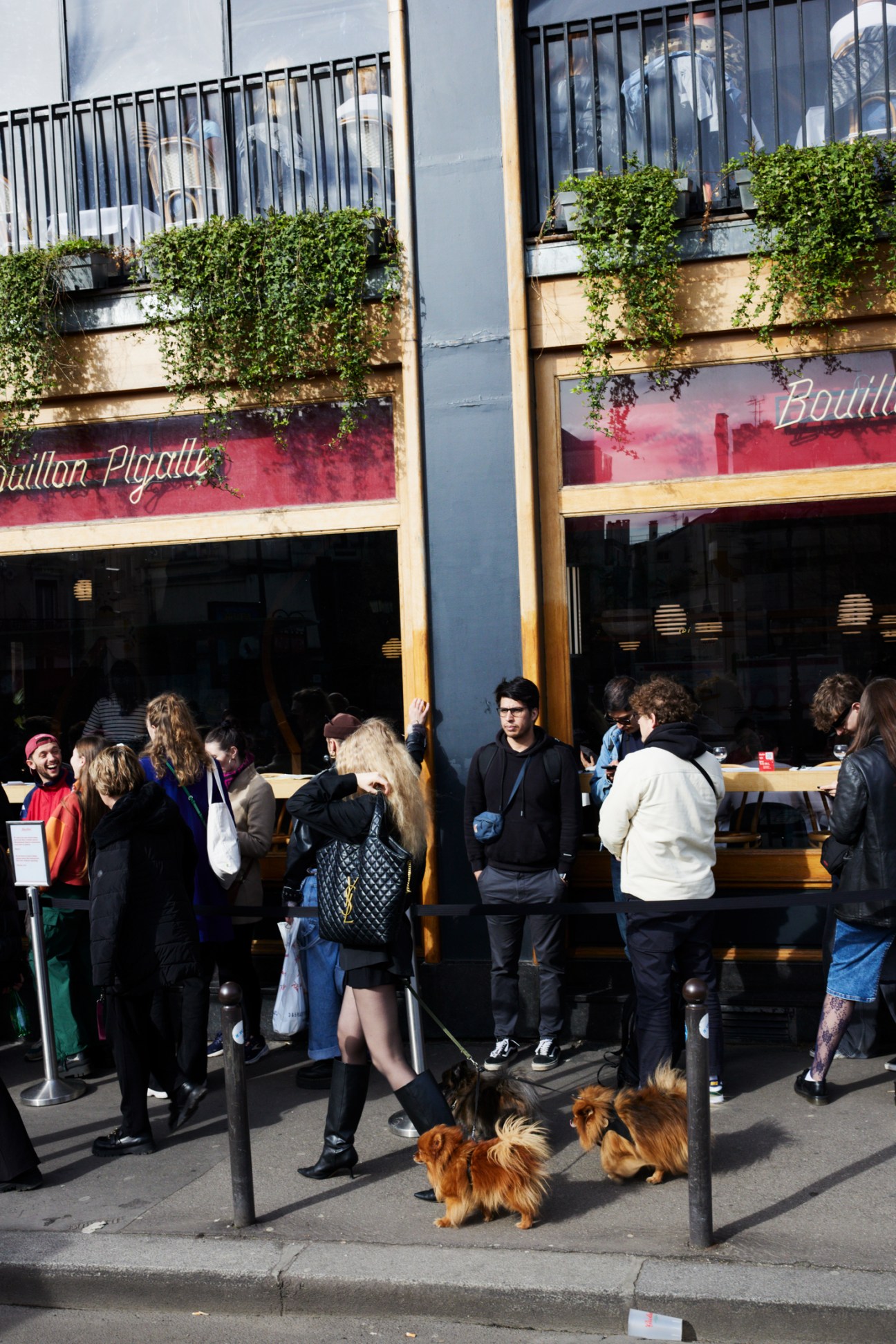 Hungry expression in long queue