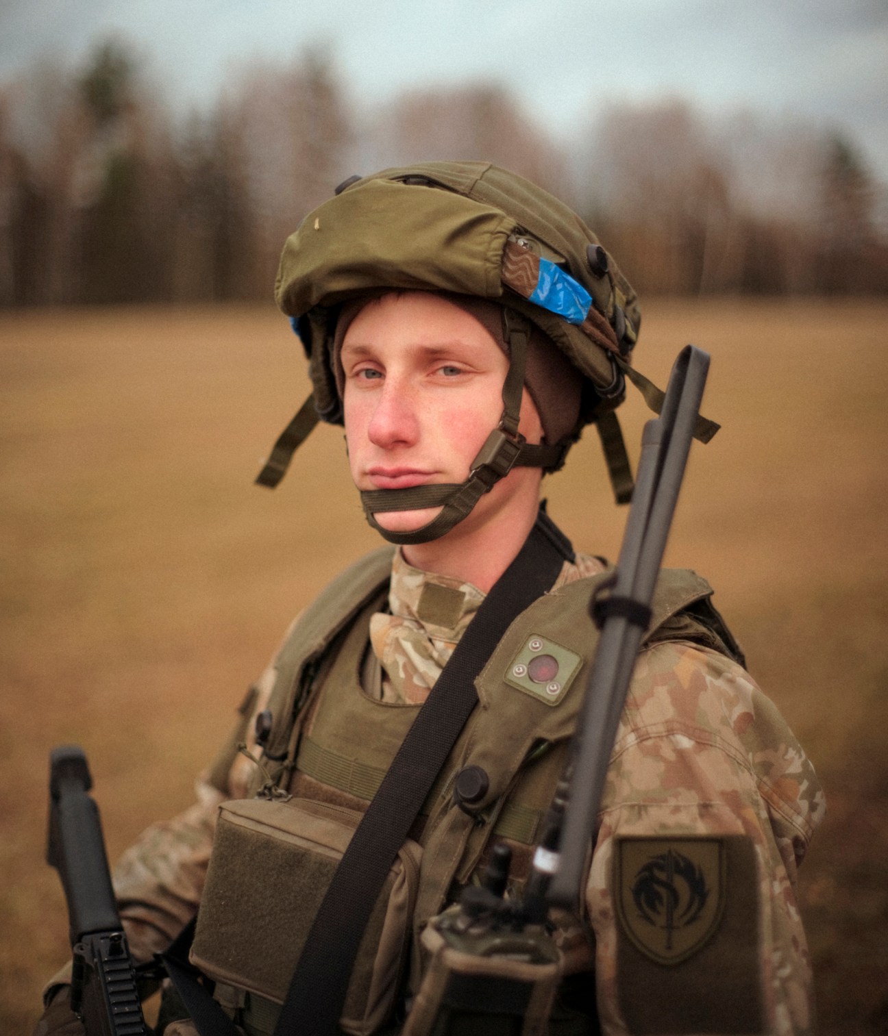 Lithuanian army soldier with equipment