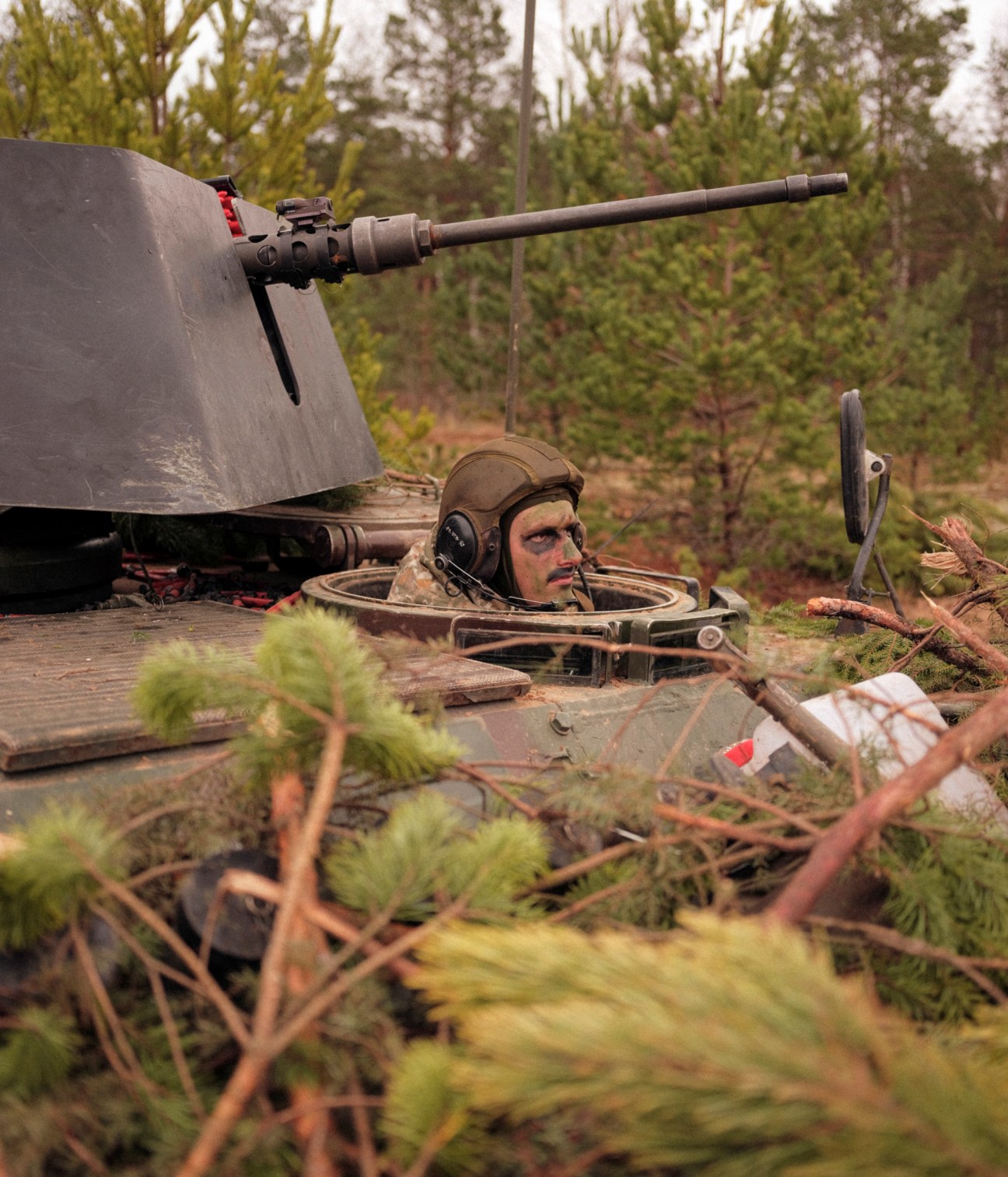Lithuanian army training field operation