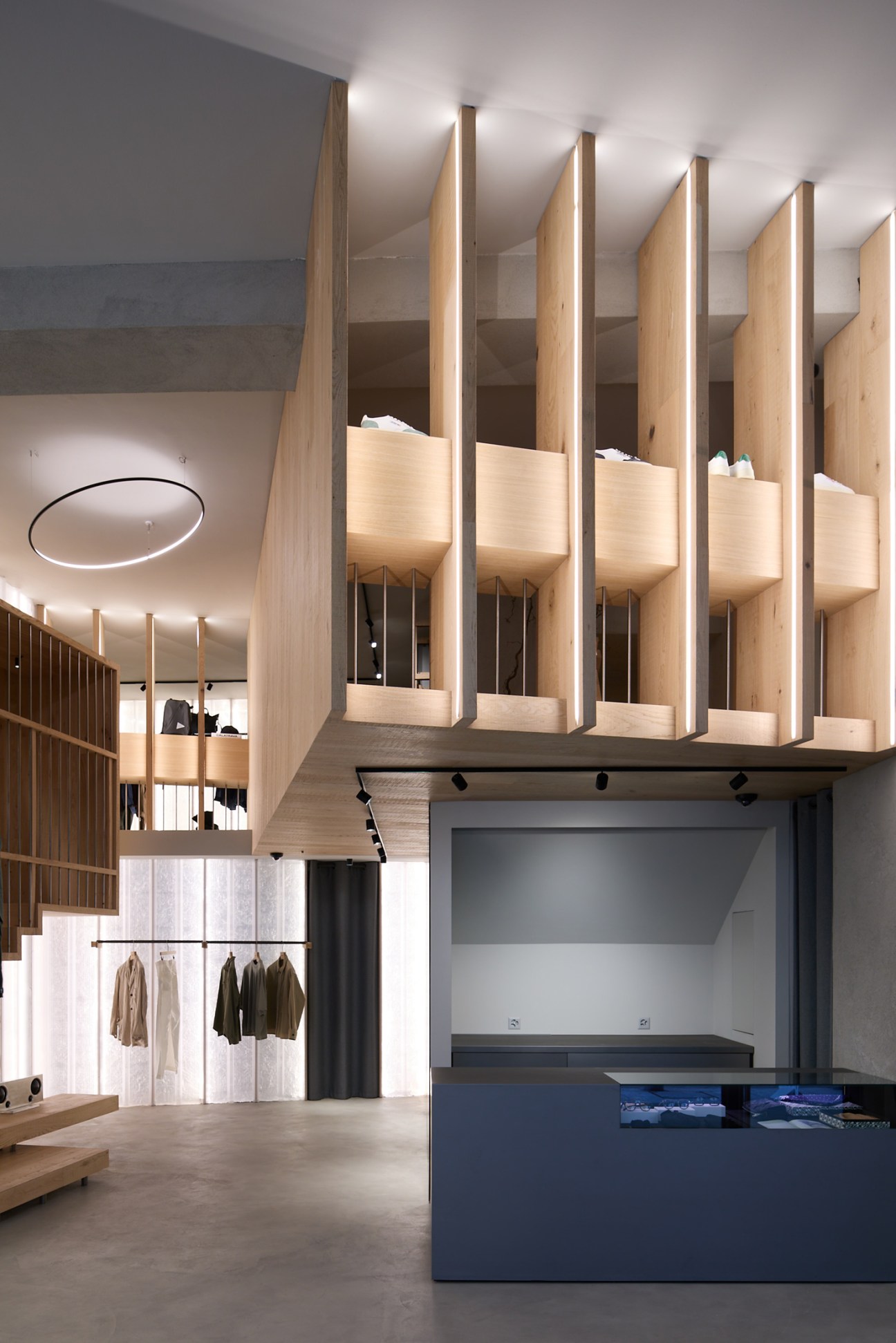 Interior of Avart menswear shop