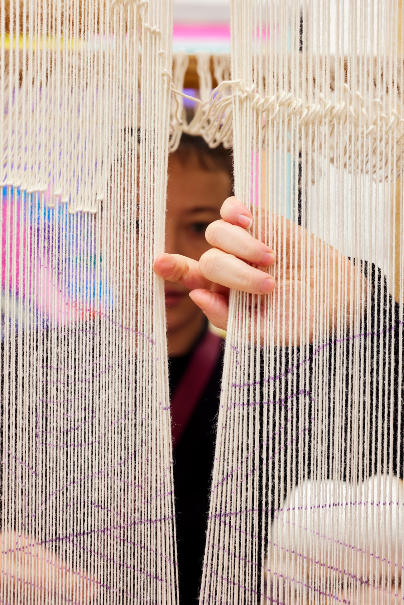 The ‘haute-lisse’ weaving technique