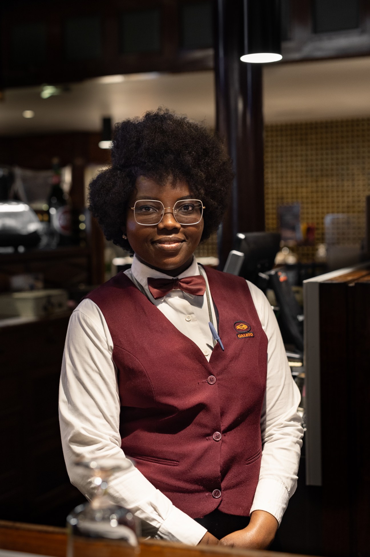 Busy restaurant staff at Galeto restaurant Lisbon