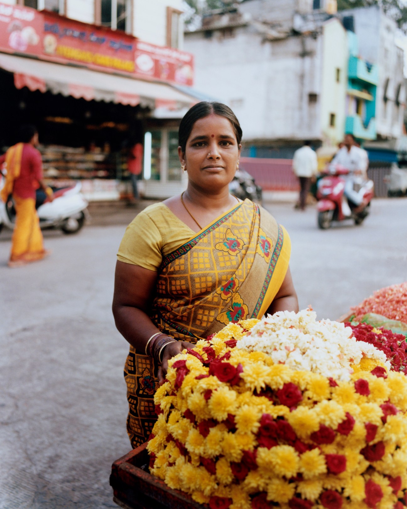Ambika, a flower seller