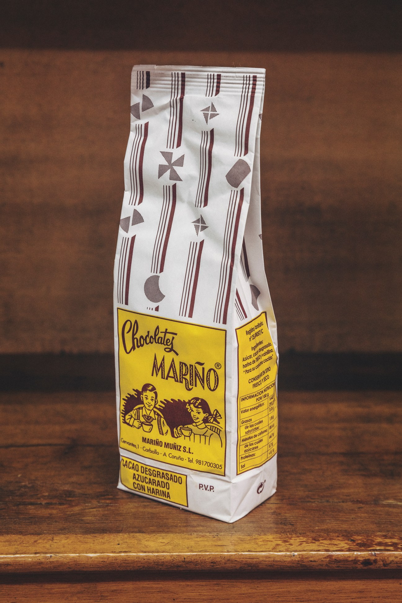 Hot chocolate powder from El Rápido