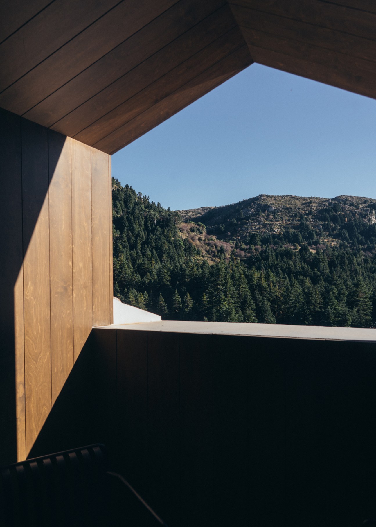 Mountain views form the room 