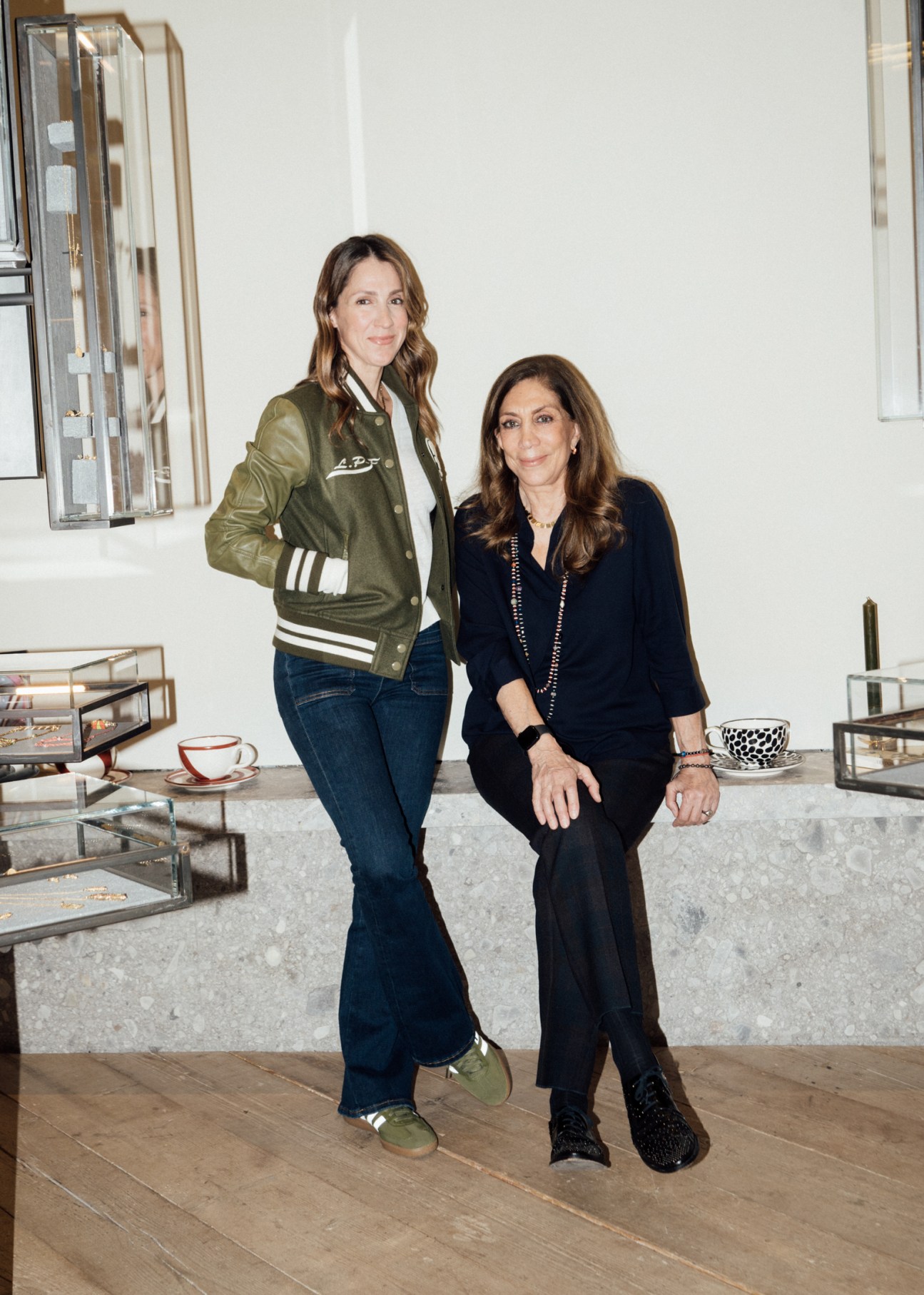 Ileana Makri with her daughter, Myrto Anastassopoulou