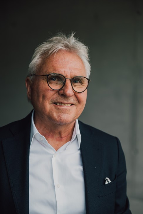 Portrait of Paul Villiger, founder of underground waste management system